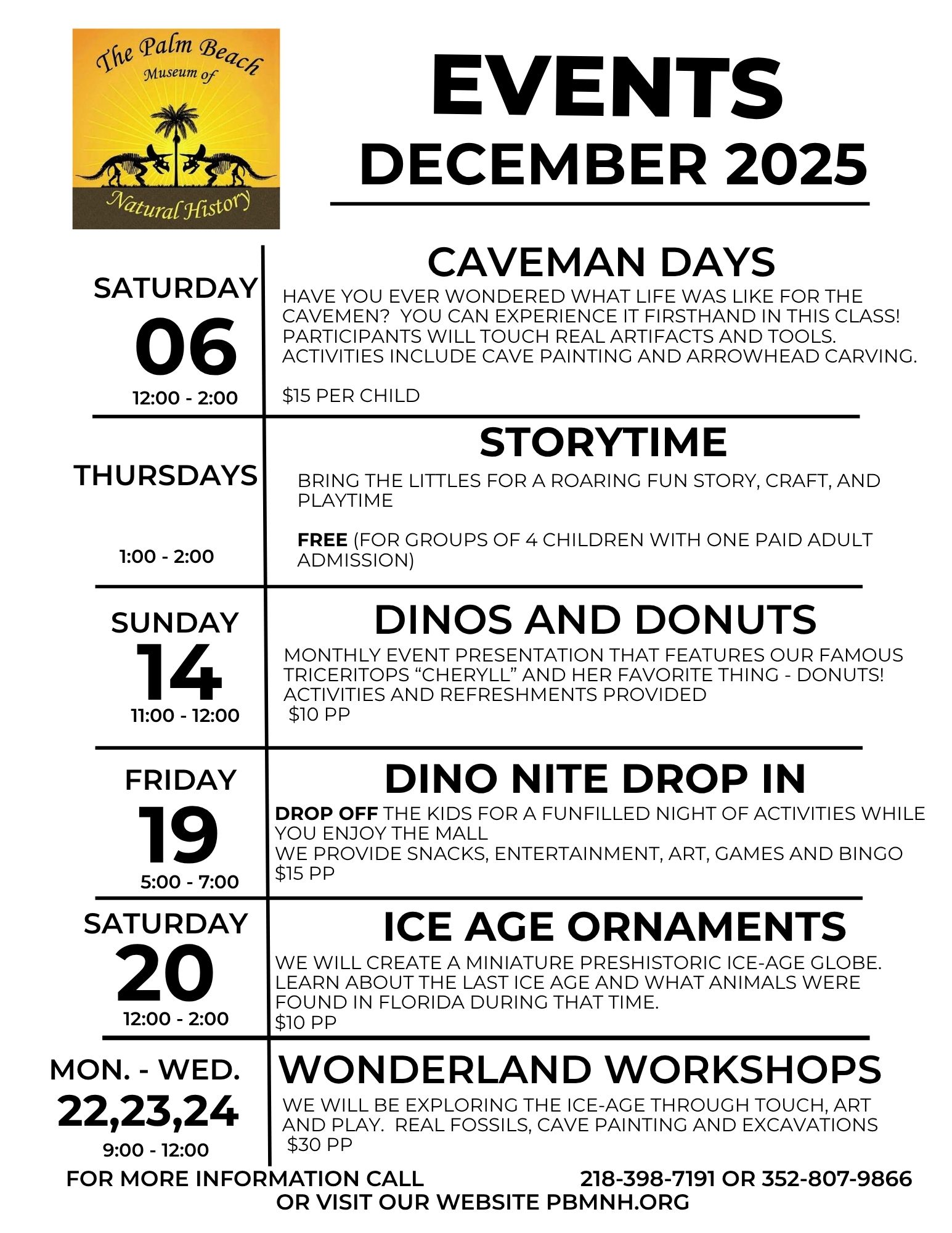 Flyer Dec 25 Events