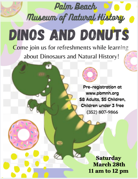 Flyer Dinos & Donuts Mar 26