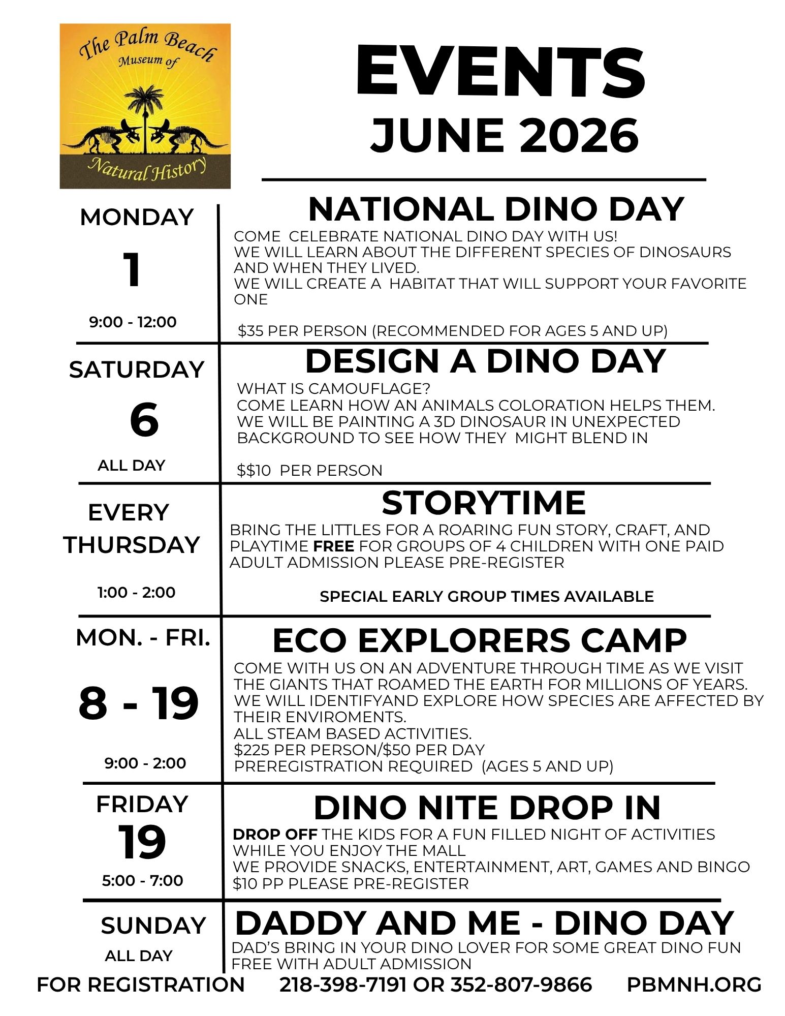 Flyer June Events 2026